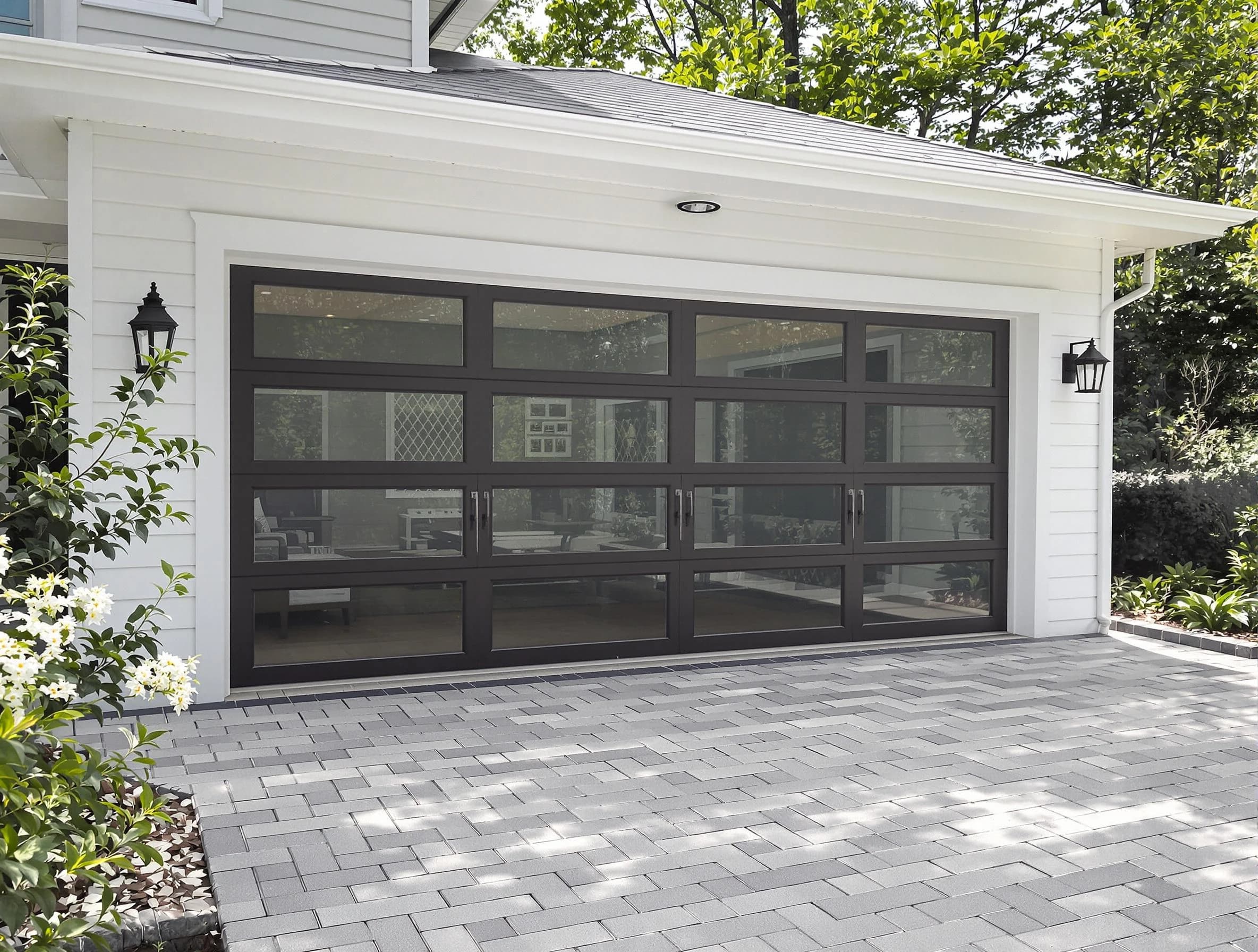 Easton Garage Door Repair design specialist presenting custom garage door options to Easton homeowner