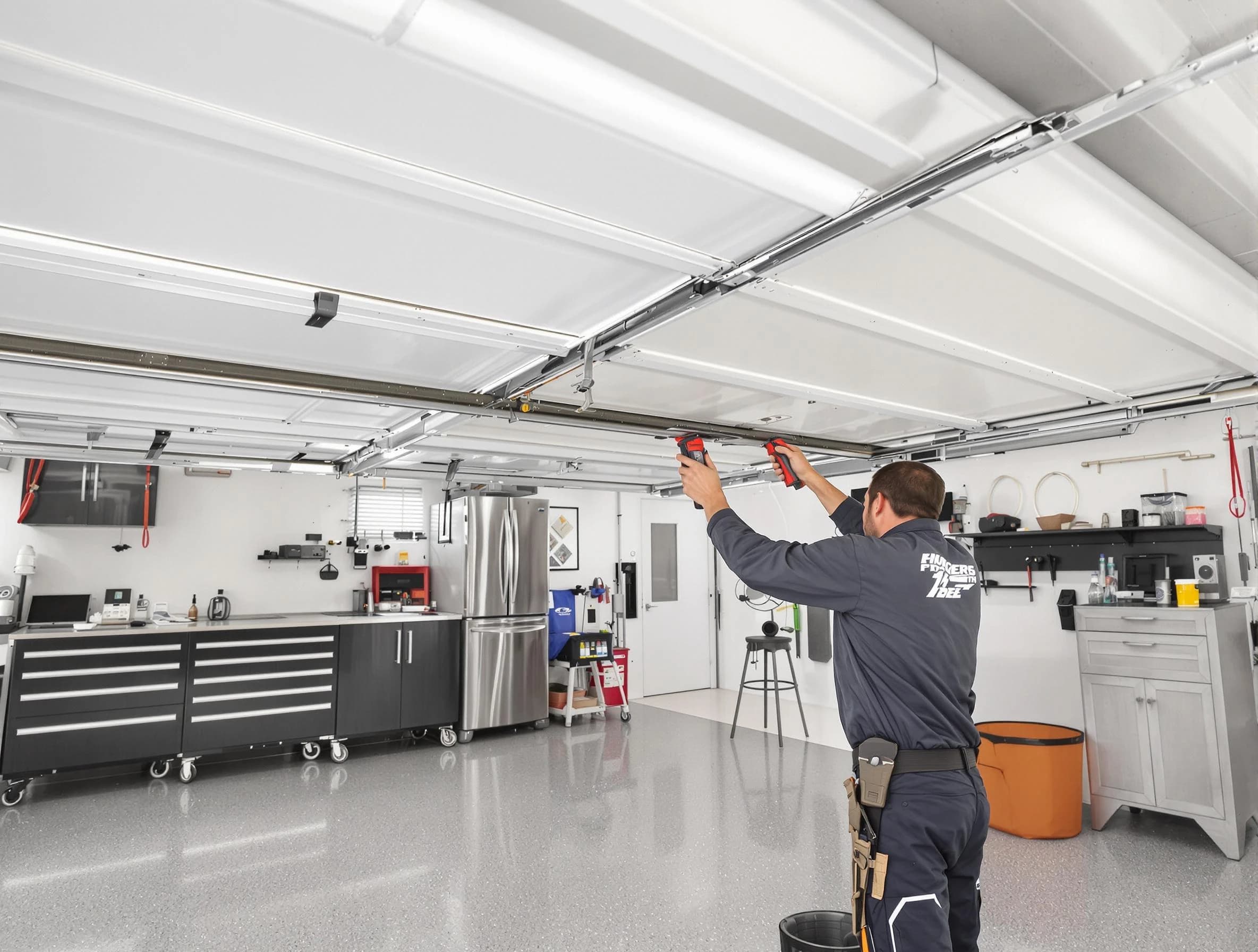 Overhead garage door repair service by Easton Garage Door Repair in Easton