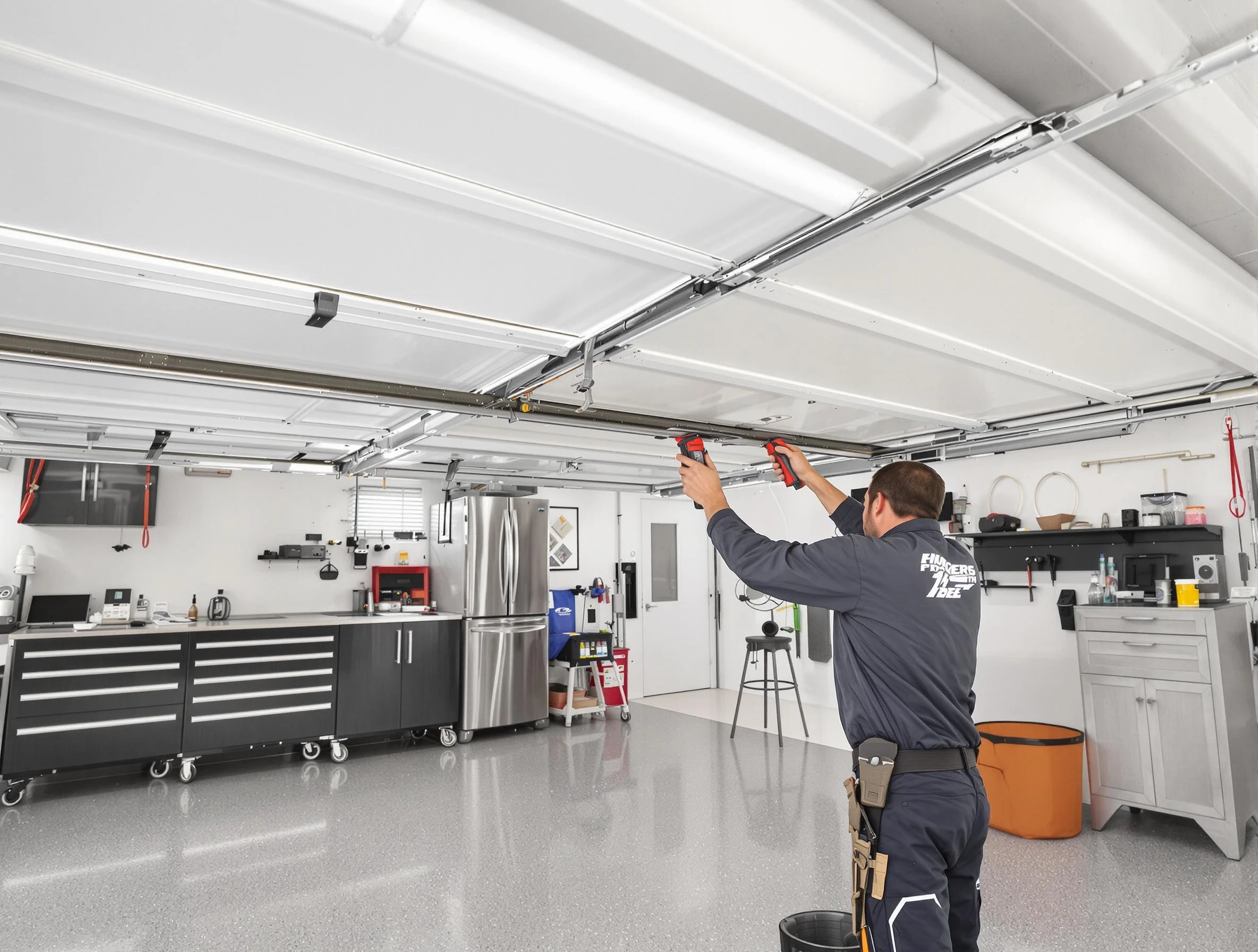 Overhead garage door repair service by Easton Garage Door Repair in Easton